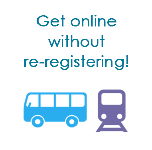 Get online without re-registering!